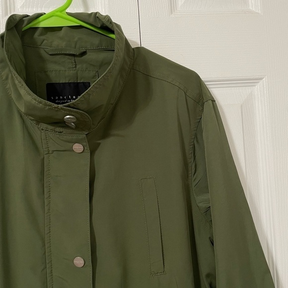 Sanctuary Women’s Green Anorak Utility Jacket Adjustable‎ sleeve size Medium - Picture 12 of 16